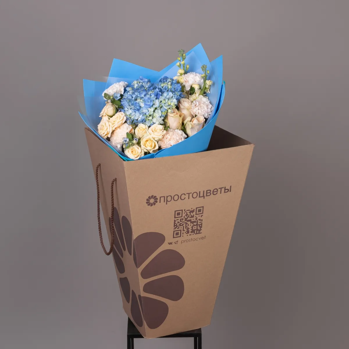 Флористический букет GPT "Синяя гармония М"_5