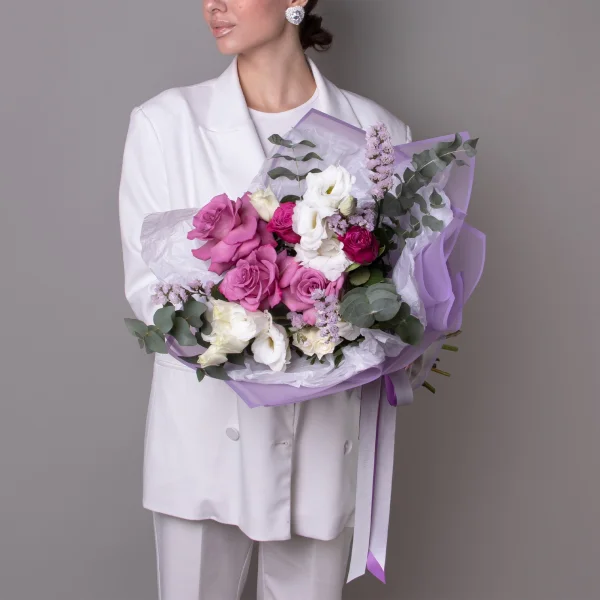 Флористический букет NEW "Черничный пирог M"_2