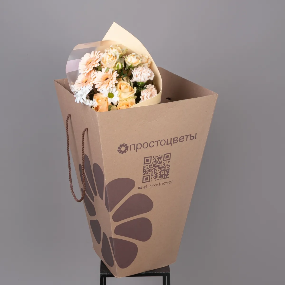 Флористический букет "Латте S"_5