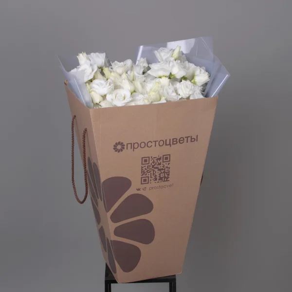 Букет Лизиантус "Ду Арена Джиант Вайт"_5