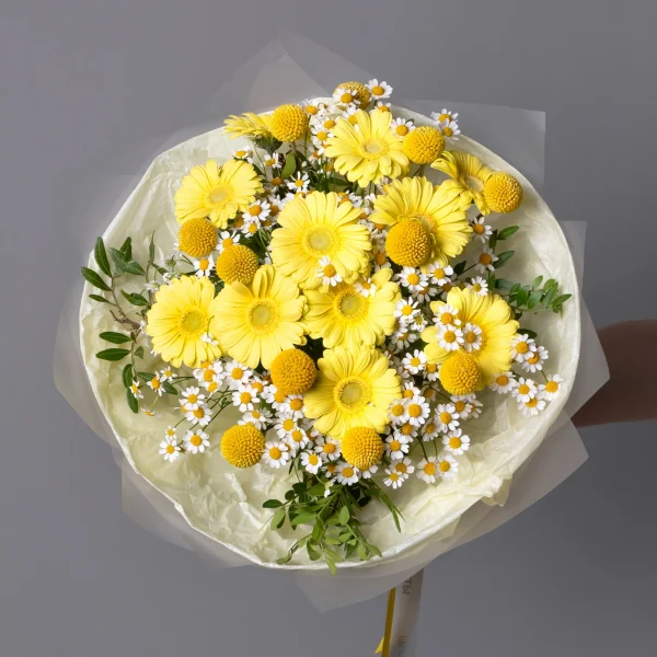 Флористический букет "Солнечный зайчик"_1