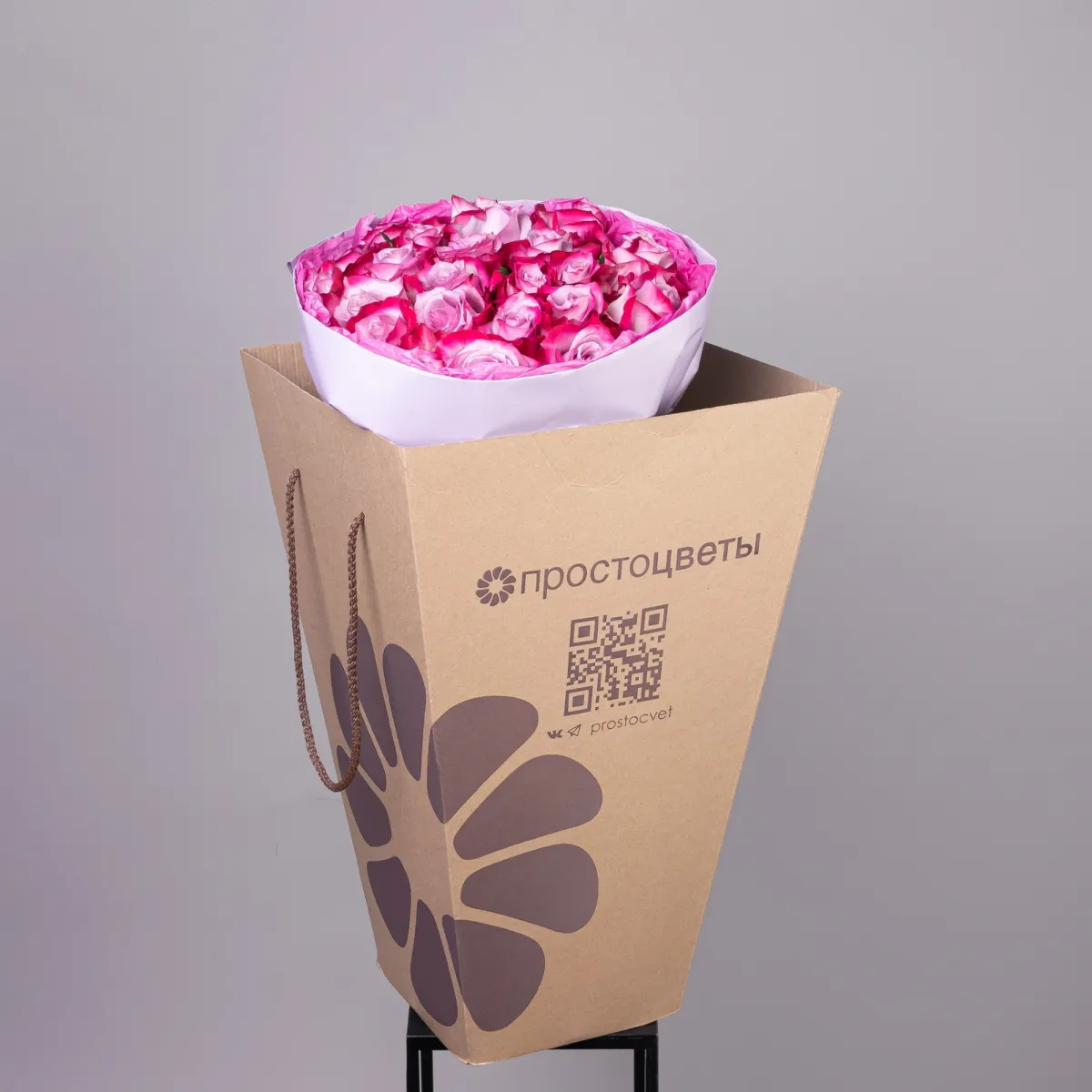 Букет Роза "Дип Перпл"_5