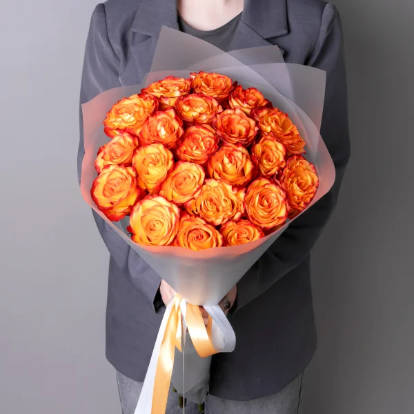 Букет Роза "Оранжевая"_2