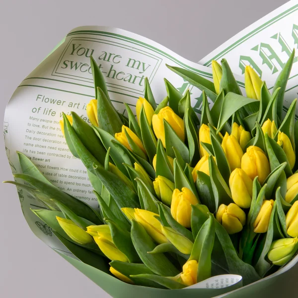 Букет Тюльпан "Эн Стронг Голд"_3