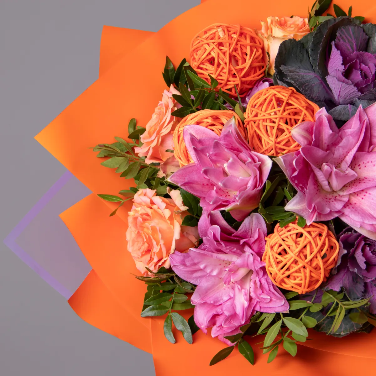 Флористический букет "Имбирный вальс"_5