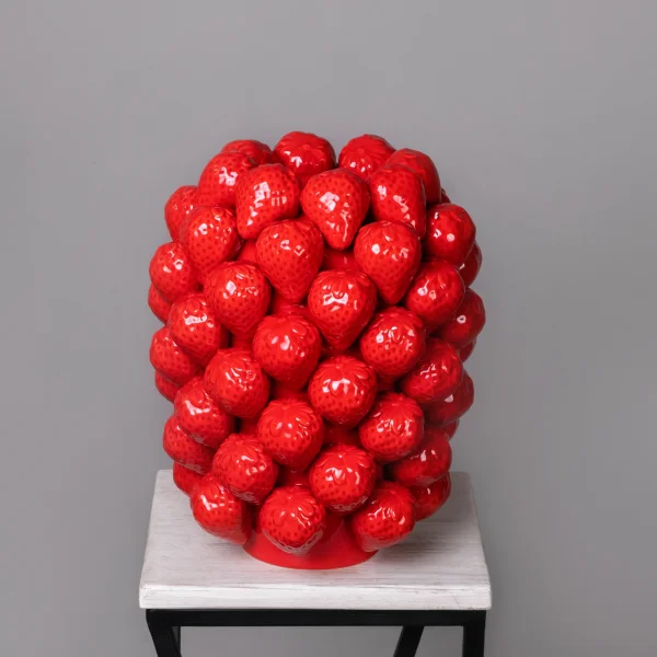 Ваза ГК Клубника 205-135 Красный 25*25*30 см