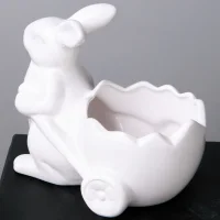 Фигурка ГК Зайка с тележкой 733-446 16,5*13*15см._3