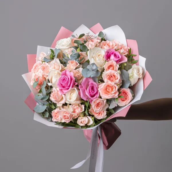 Флористический букет "Пудра М"_1