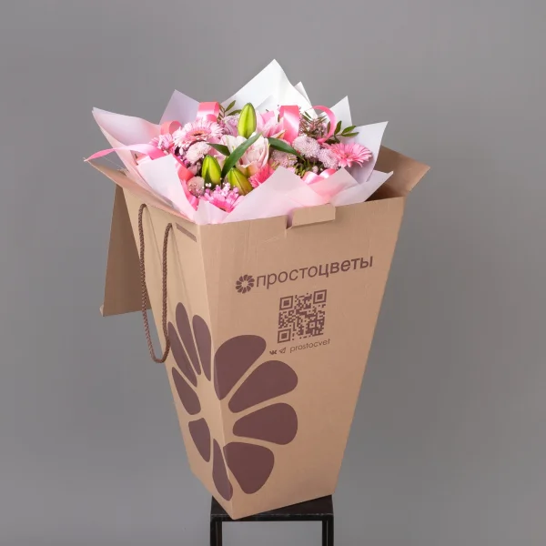 Флористический букет "Лепестки любви L"_6