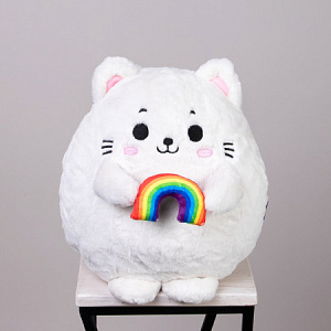 Игрушка Котик с Радугой, 35 см