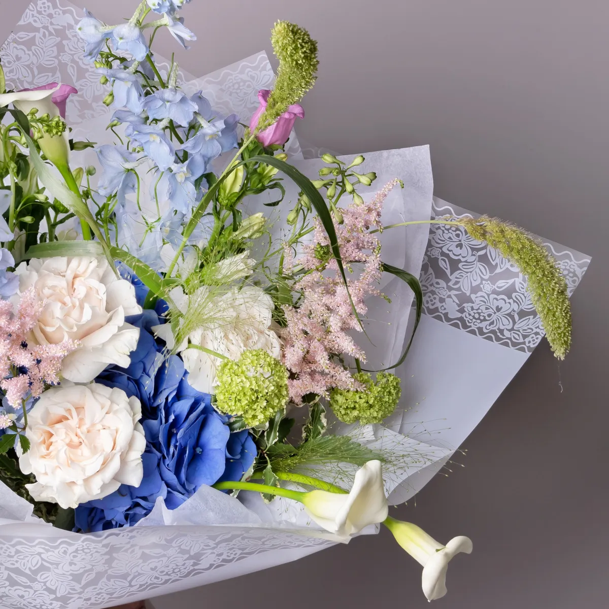 Флористический букет "Лунная ночь"_5