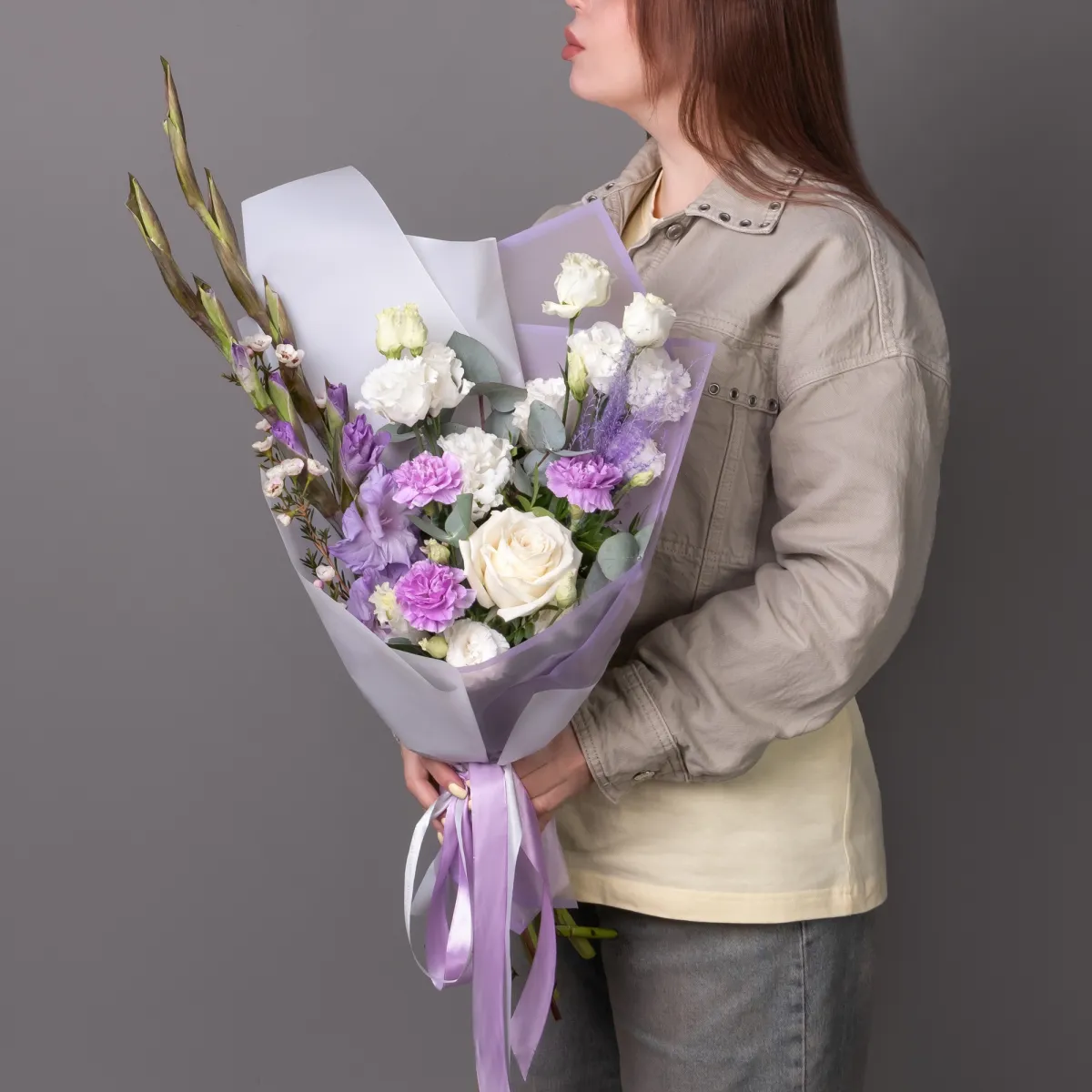 Флористический букет "Сиреневые грёзы S"_2