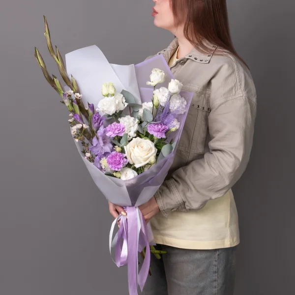 Флористический букет "Сиреневые грёзы S"_2