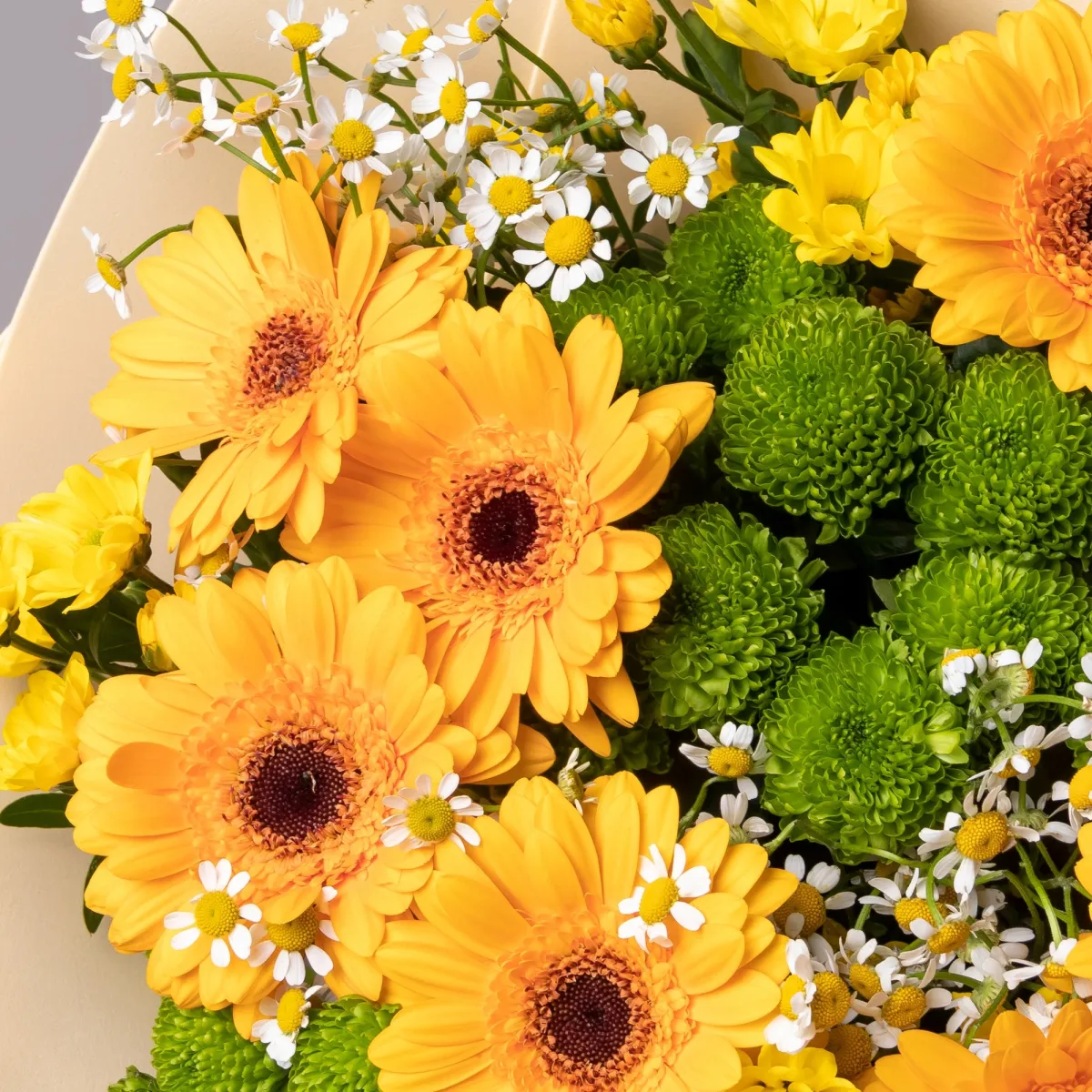 Флористический букет "Солнечный круг"_4