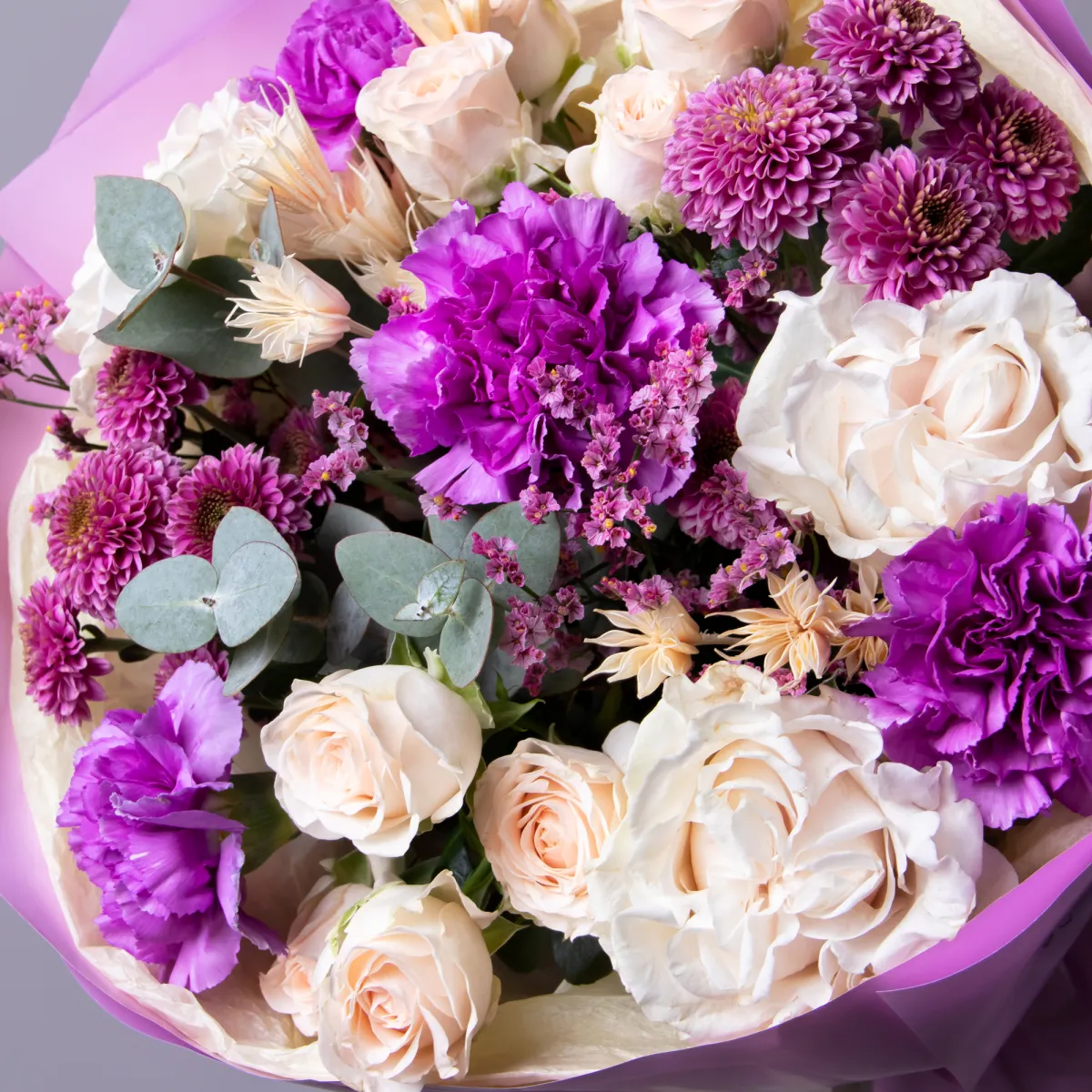 Флористический букет "Фиолетовая гармония"_4