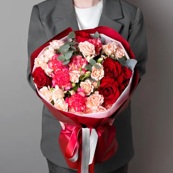 Флористический букет "Ягодный пунш"_1