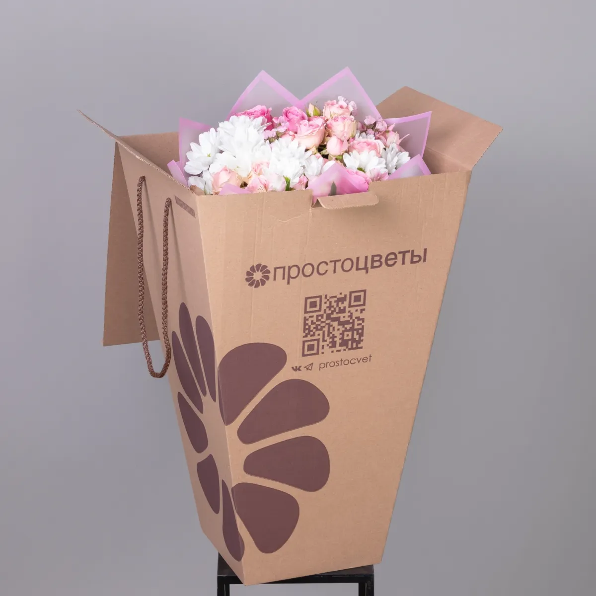 Флористический букет NEW "Панакотта S"_6