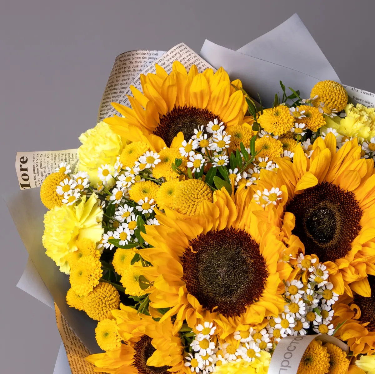 Флористический букет "Золотое поле L"_3