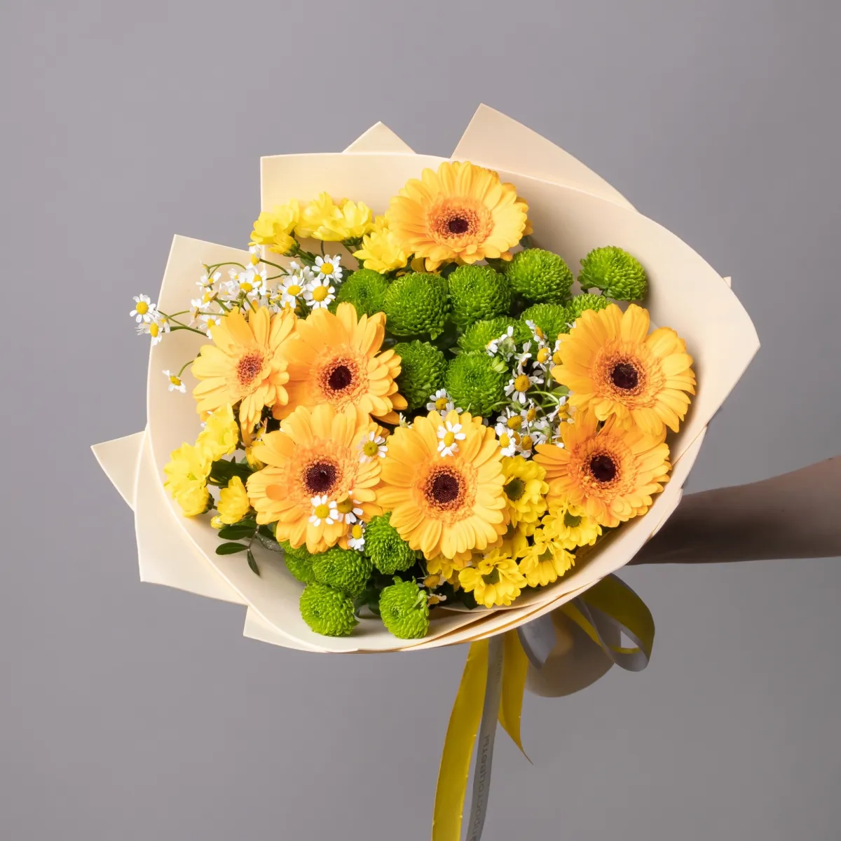 Флористический букет "Солнечный круг"_1