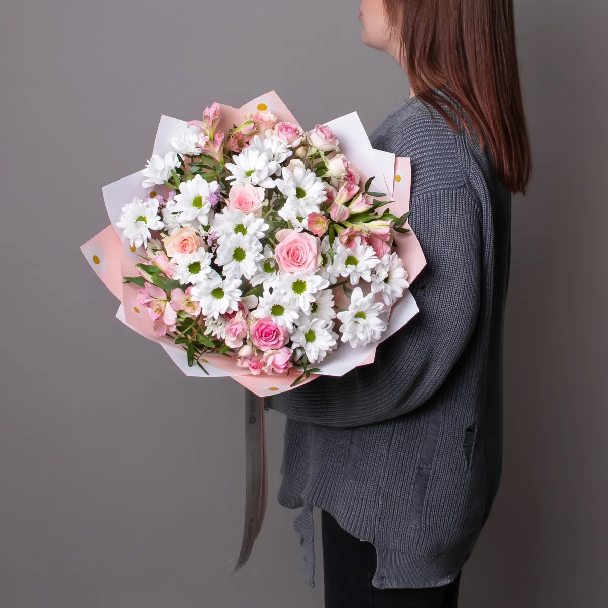 Флористический букет "Панакотта М"_2