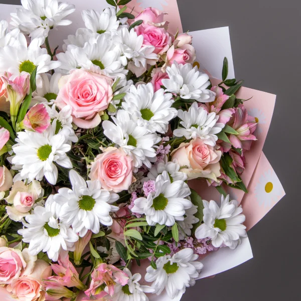 Флористический букет "Панакотта М"_5