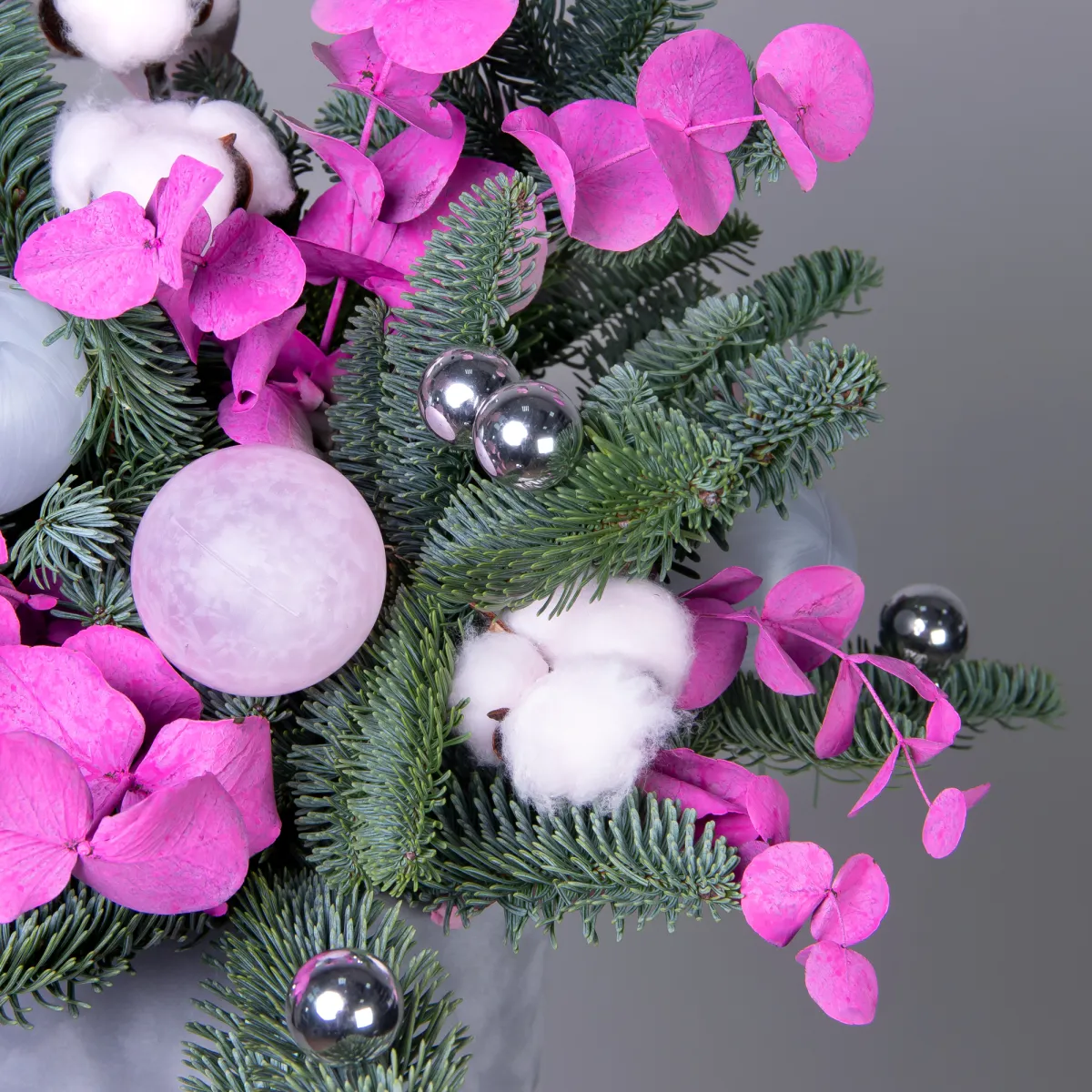 Композиция "Новогодняя с розовым эвкалиптом"_5