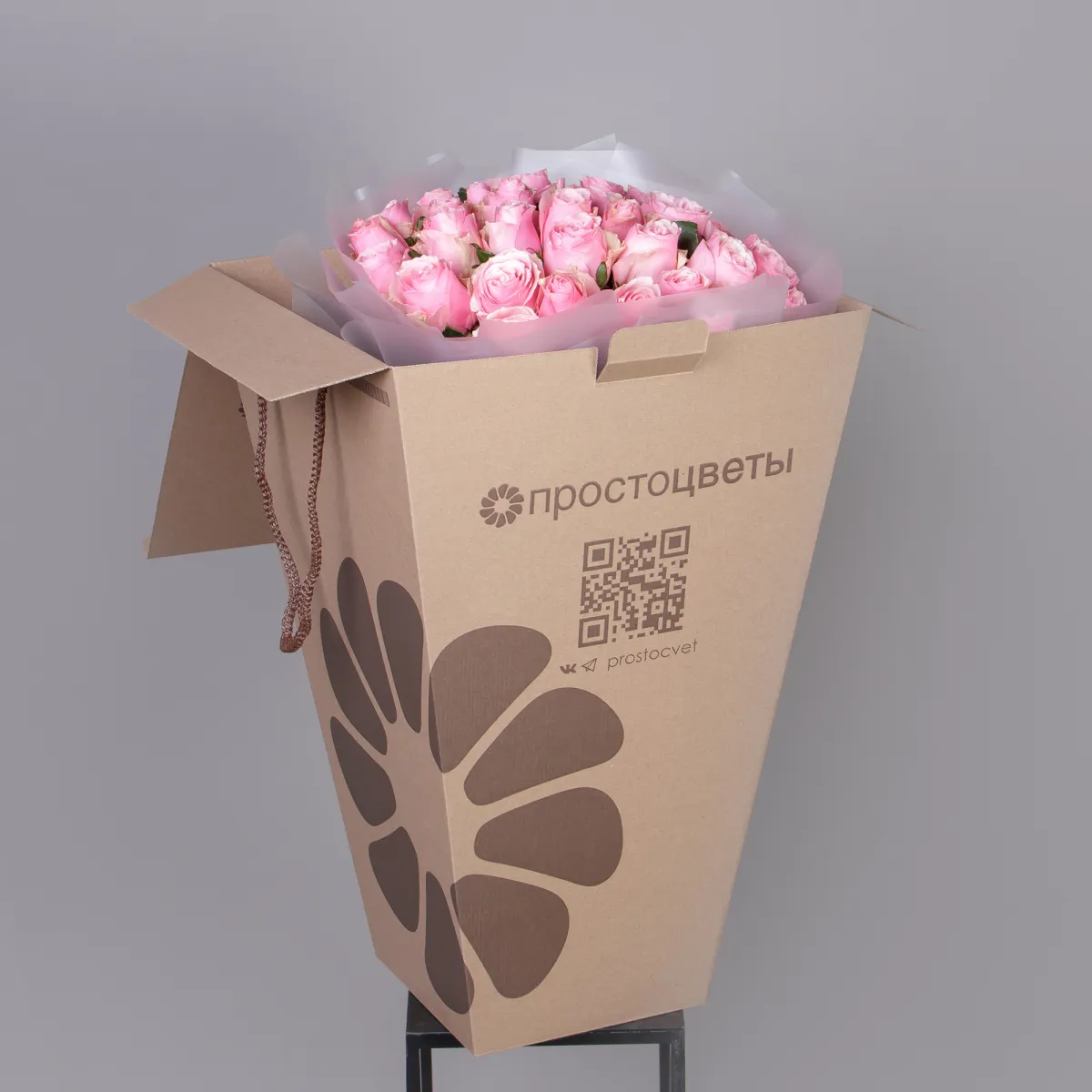 Букет Роза "Розовая"_5