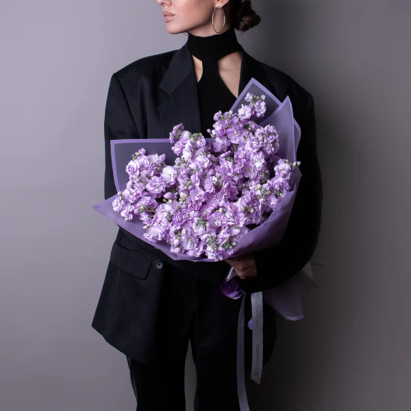 Букет Маттиола кустовая "Лаванда"_2