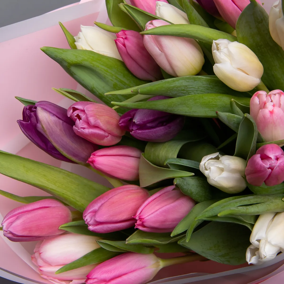 Букет Тюльпан "Эн Микс Пастель"_4