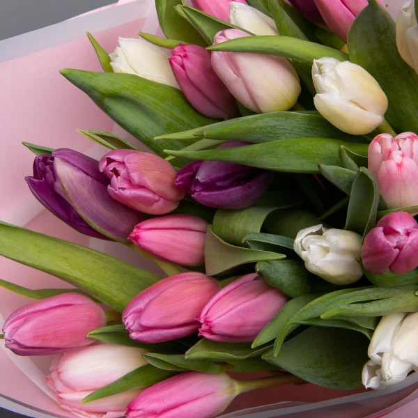 Букет Тюльпан "Эн Микс Пастель"_4